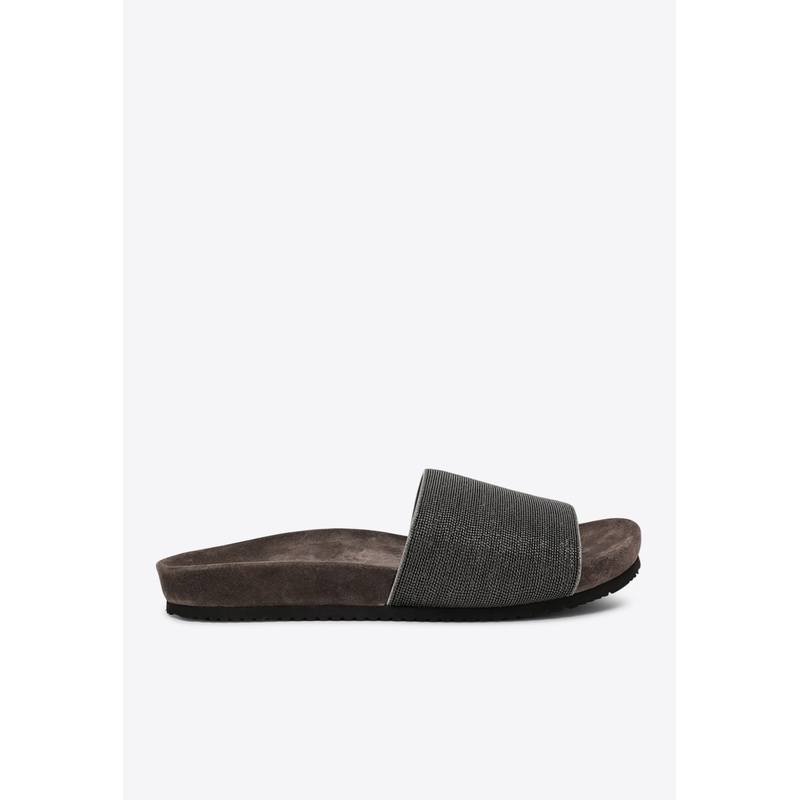 Precious Suede Slides