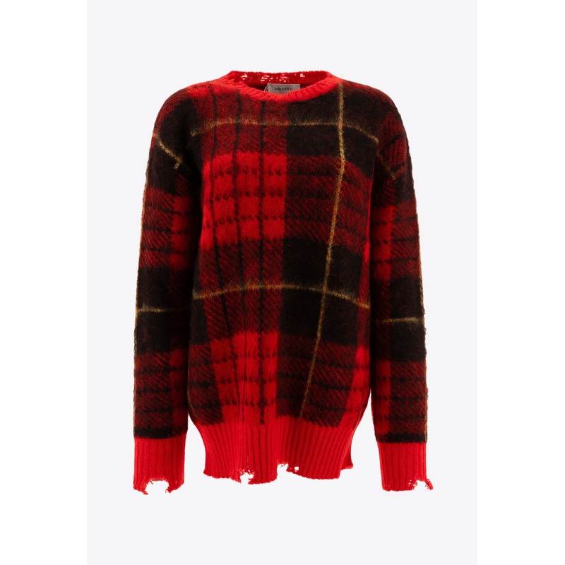 Tartan Distressed Sweater