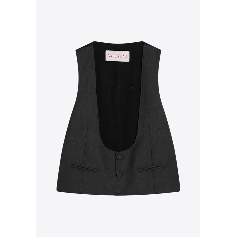 U-neck Wool Vest