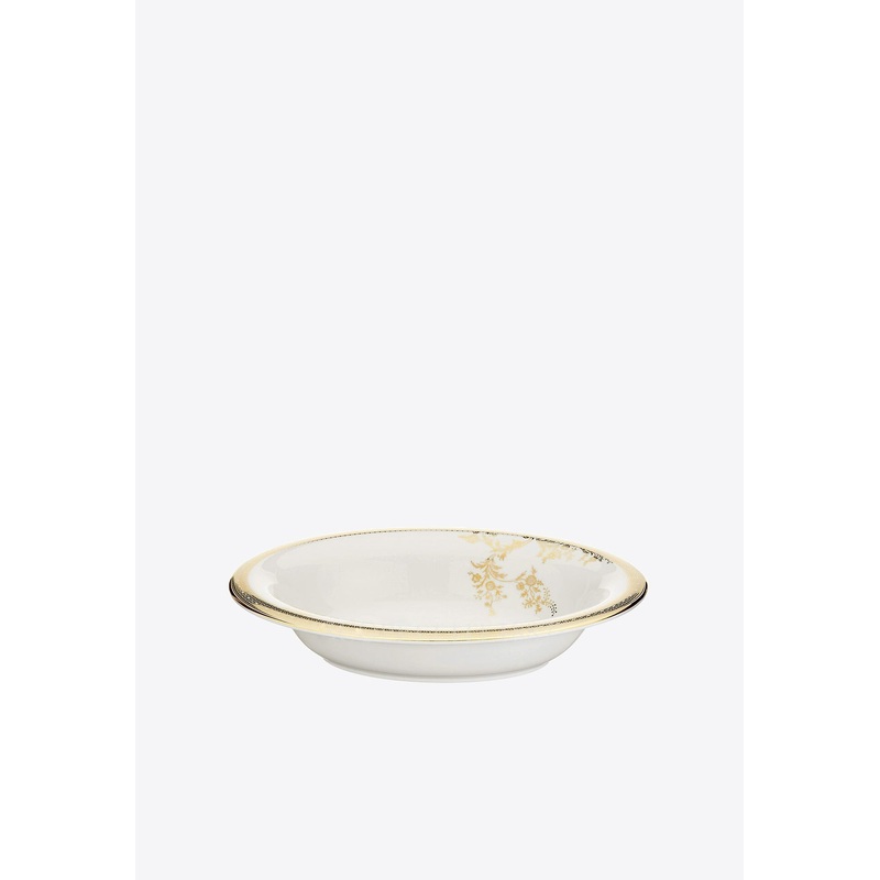Vera Wang Lace Gold Oval Bowl