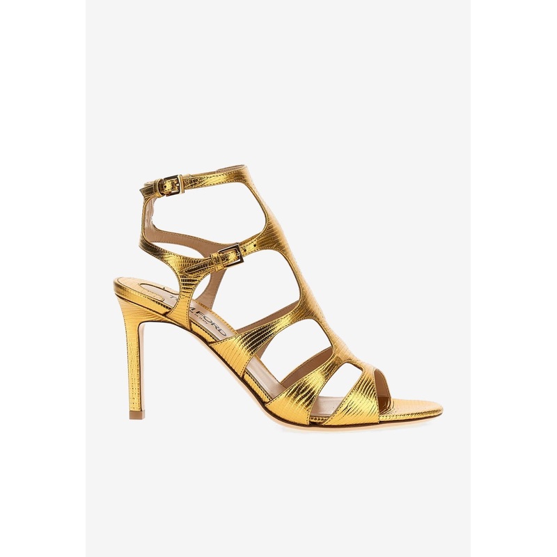 105 Metallic Leather Sandals