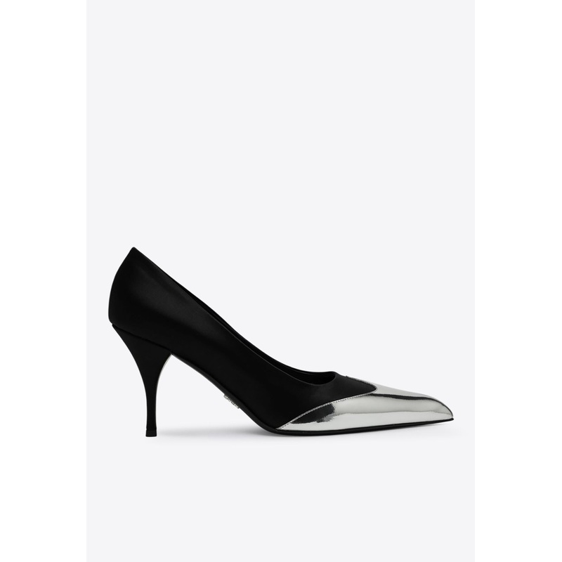 85 Metallic Cap-Toe Pumps