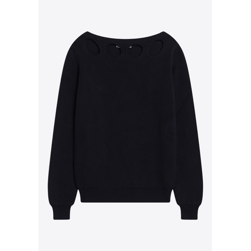 Cut-Out Knit Sweater