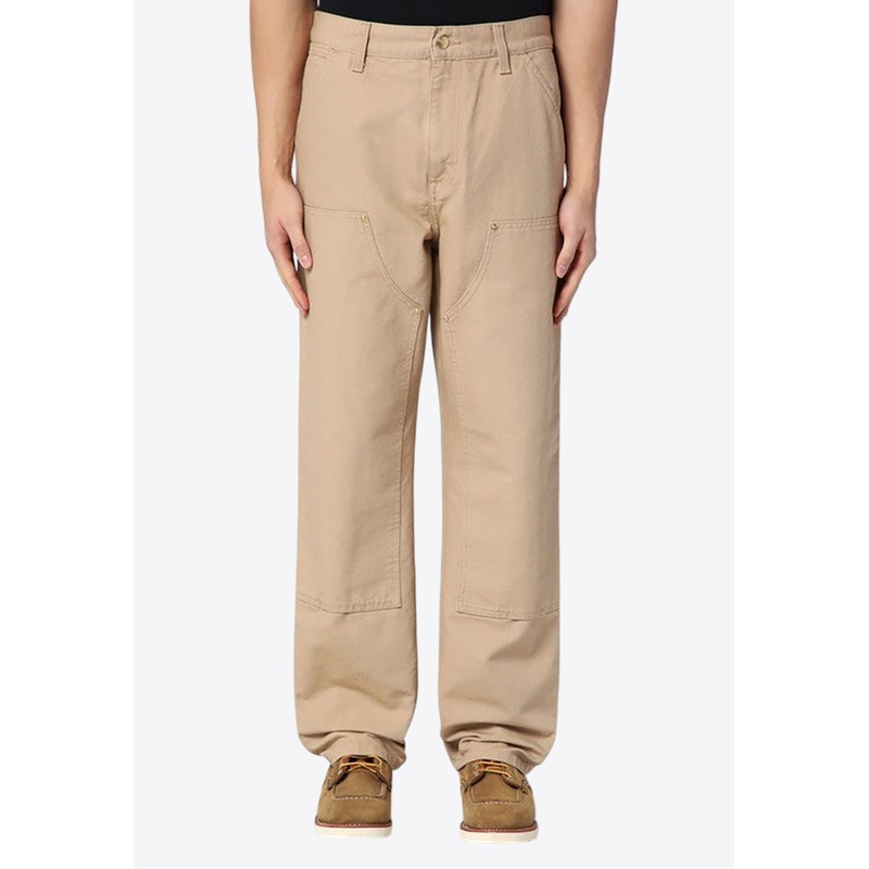 Double Knee Straight-Leg Chino Pants