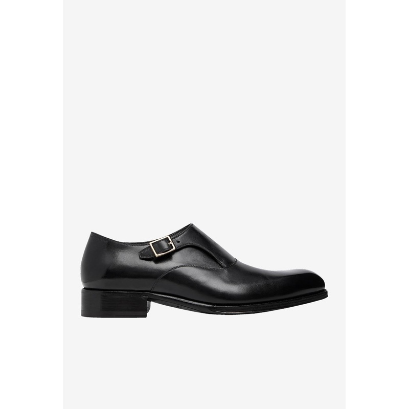 Edgar Single Monk Strap Leather Shoes