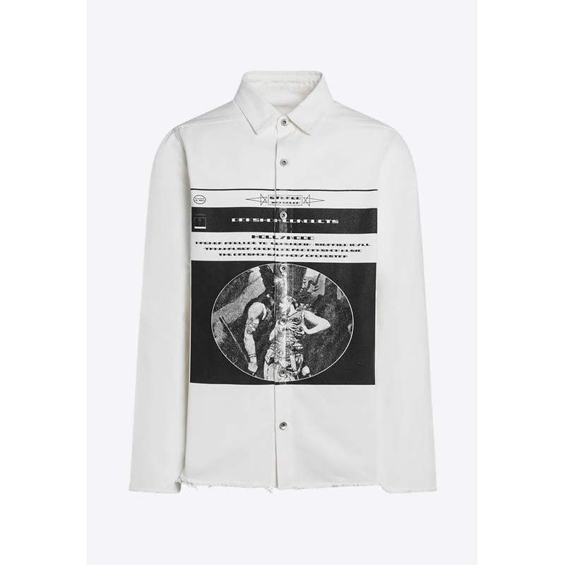 Graphic Print Long-Sleeved Shirt