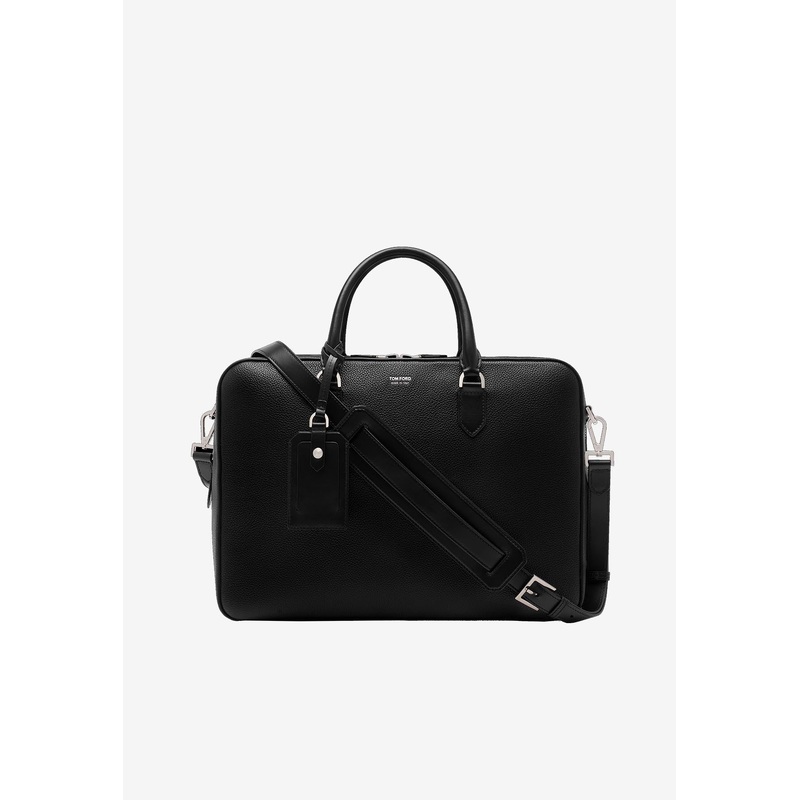 Large Elliot Leather Briefcase
