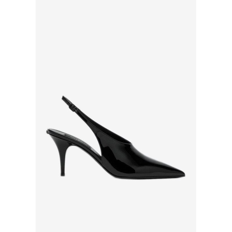 Le Salon 80 Patent Leather Slingback Pumps