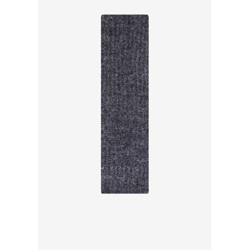 Logo-Label Wool Mohair Scarf