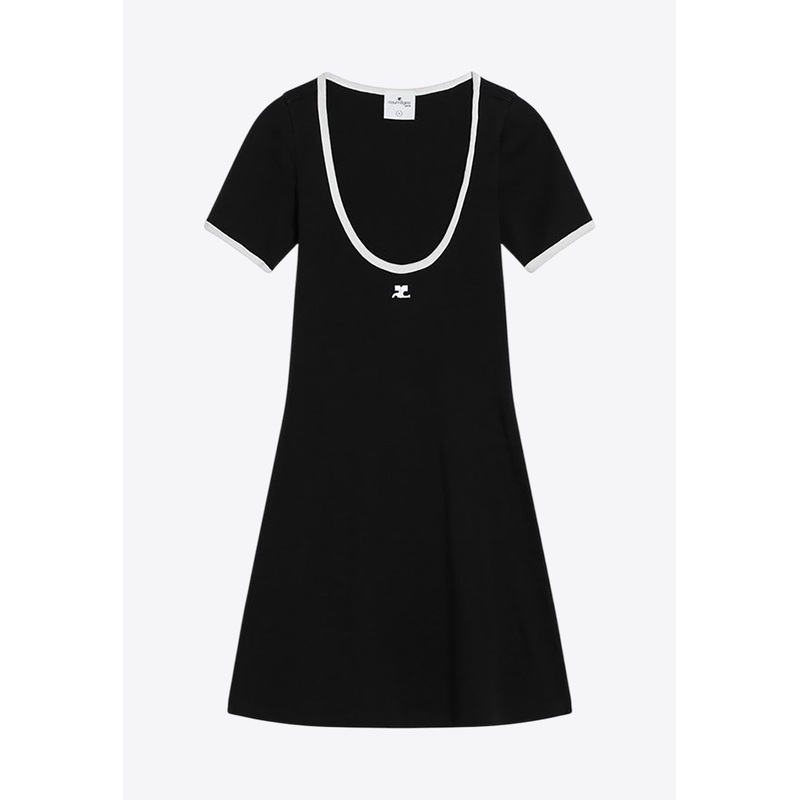 Logo Patch Mini Dress