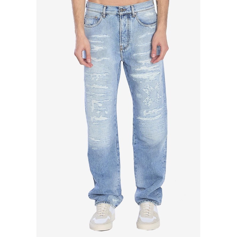 MA Quad Repaired Faded Jeans