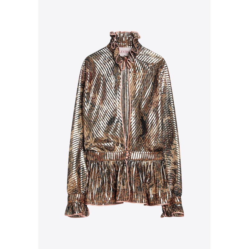 Pekin Blouse with Voyage Imaginaire Print