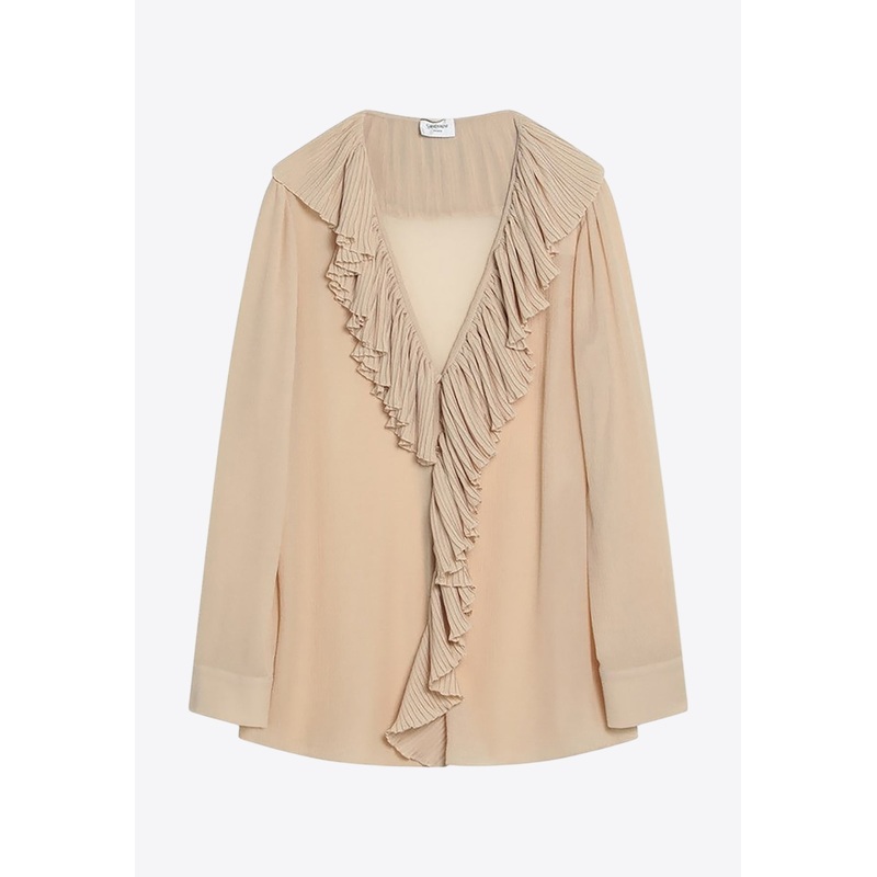 Ruffles Long-Sleeved Blouse