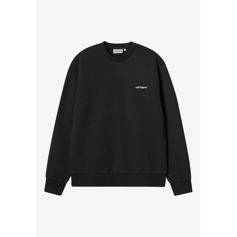 Script Embroidery Crewneck Sweatshirt
