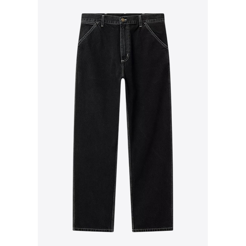 Simple Straight-Leg Jeans