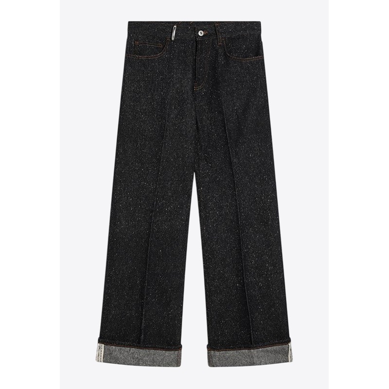 Straight Turn-Ups Jeans