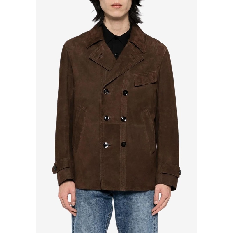 Suede Leather Overcoat