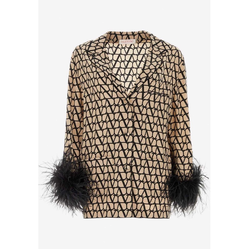 Toile Iconographe Feather Trim Blouse