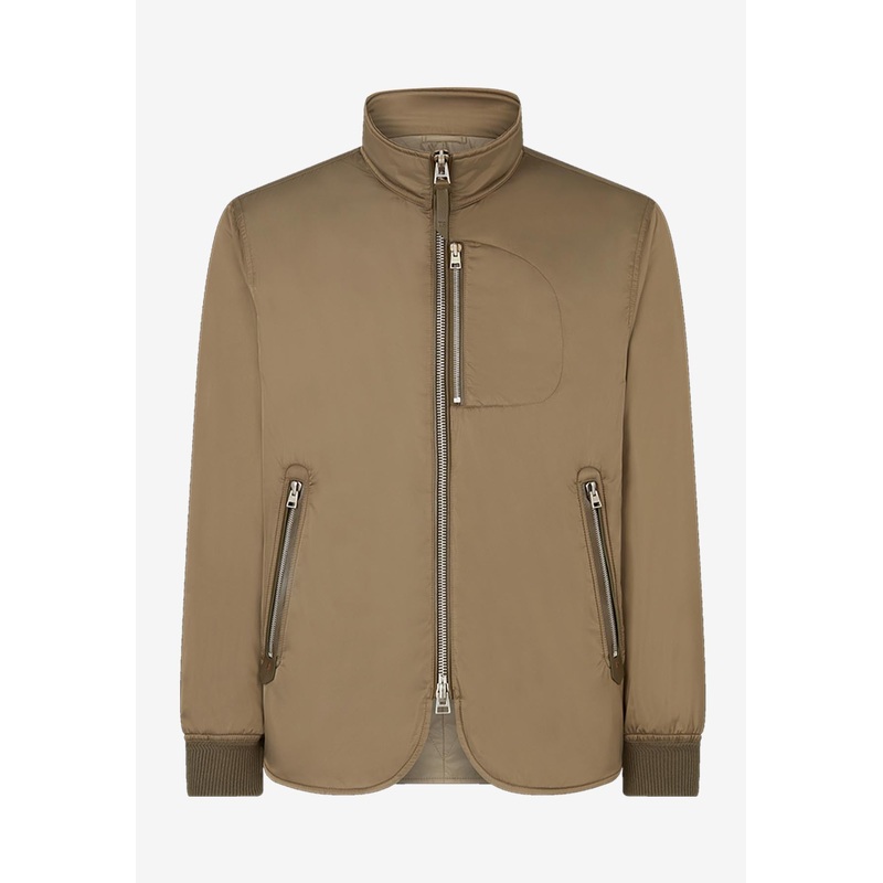 Zip-Up Jacket in Tech Fabric
