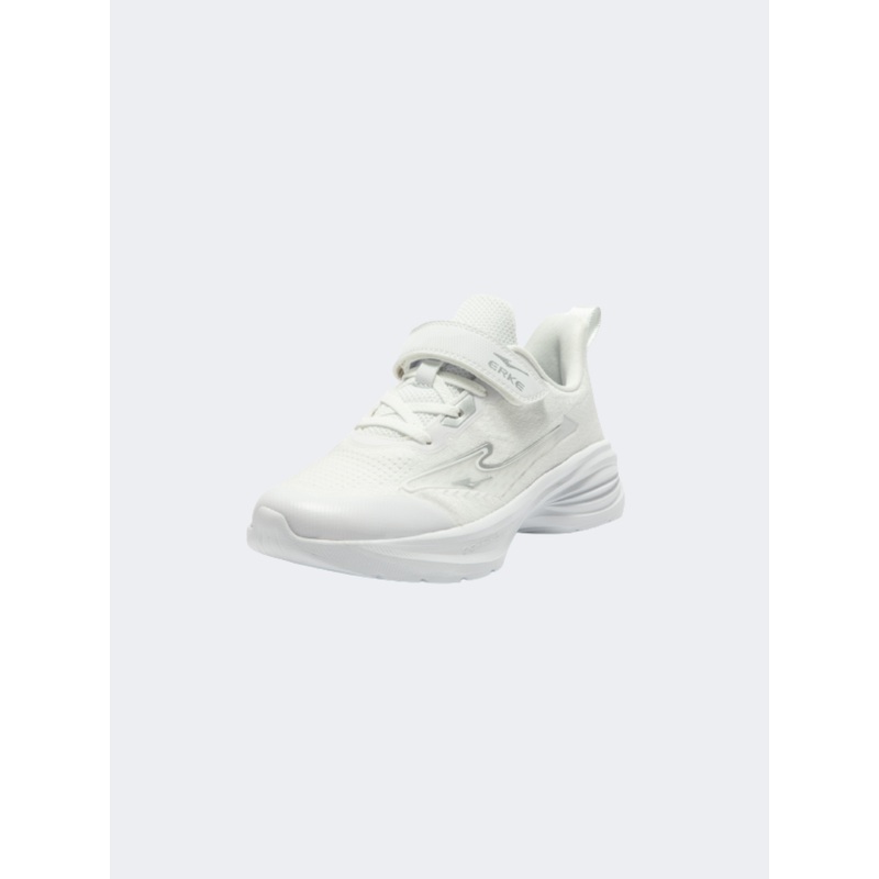 Erke Gs-Girls Running Shoes White/Silver