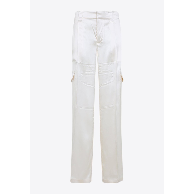 Liquid Cargo Pants in Silk Blend
