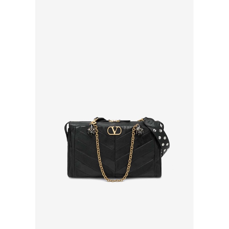 Panthea Nappa Leather Shoulder Bag