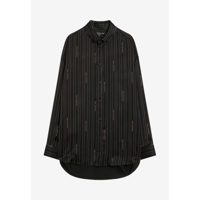 Pinstriped Long-Sleeved Shirt