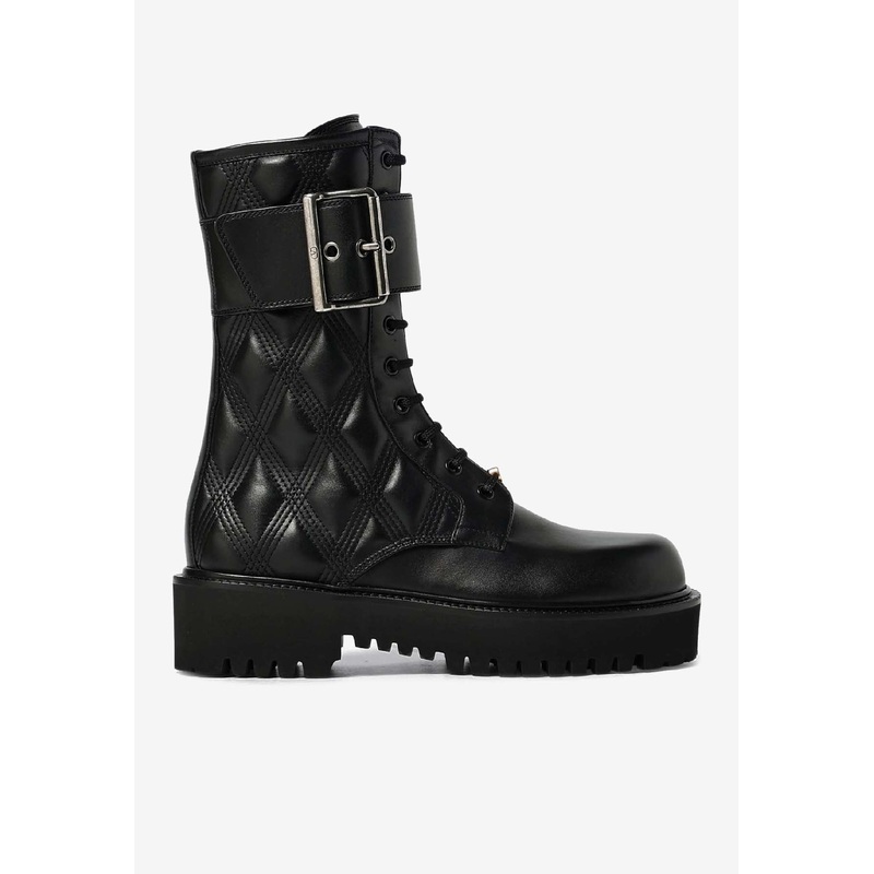 Quilted 67 Lace-Up Combat Boots