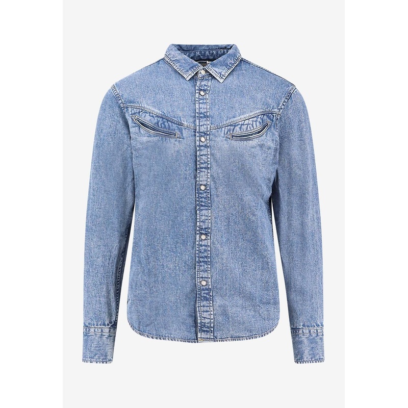 Smiley Western Denim Shirt