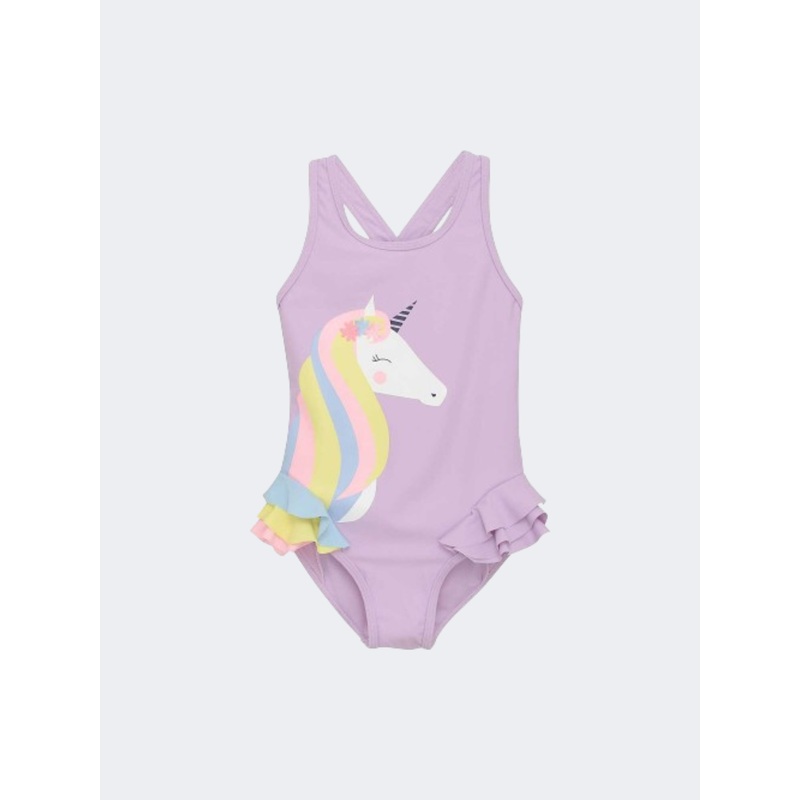 Color Kids Application Girls Beach Monokini Lavender Mist