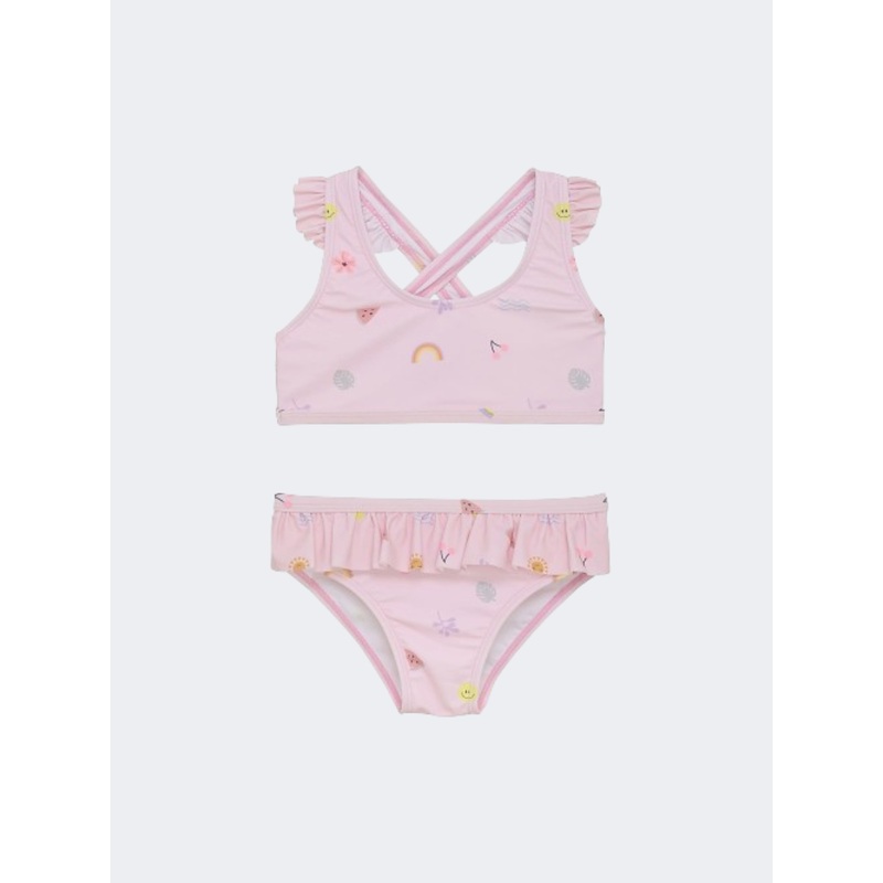 Color Kids Girls Beach Bikini Set Cherry Blossom