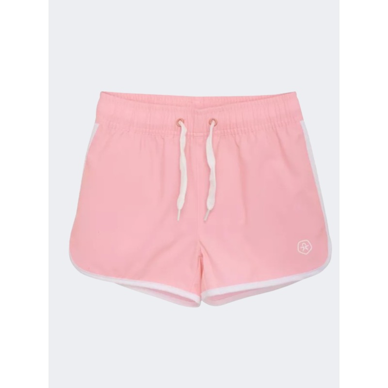 Color Kids Sporty Girls Beach Swim Short Salmon Rose