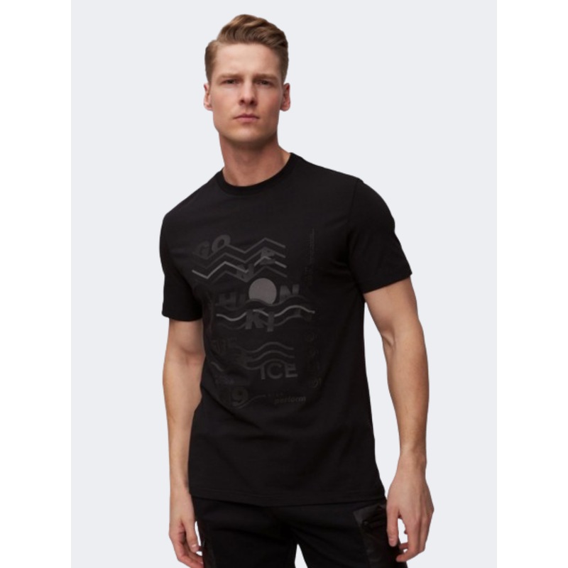 Fire and Ice Matteo Men Lifestyle Polo Short Sleeve Black