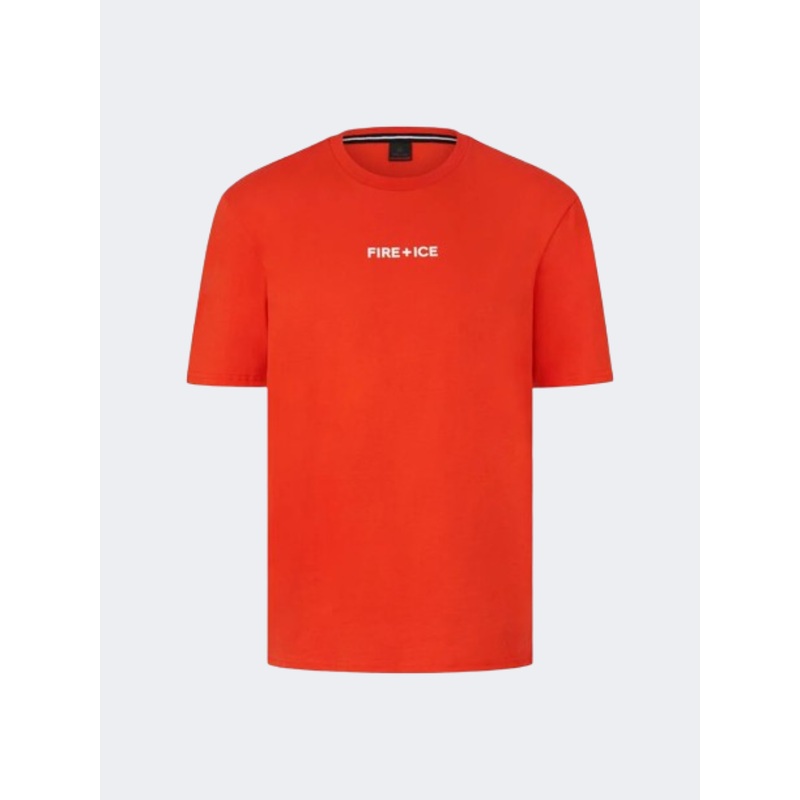 Fire and Ice Mick 3 Men Lifestyle Polo Short Sleeve Coral
