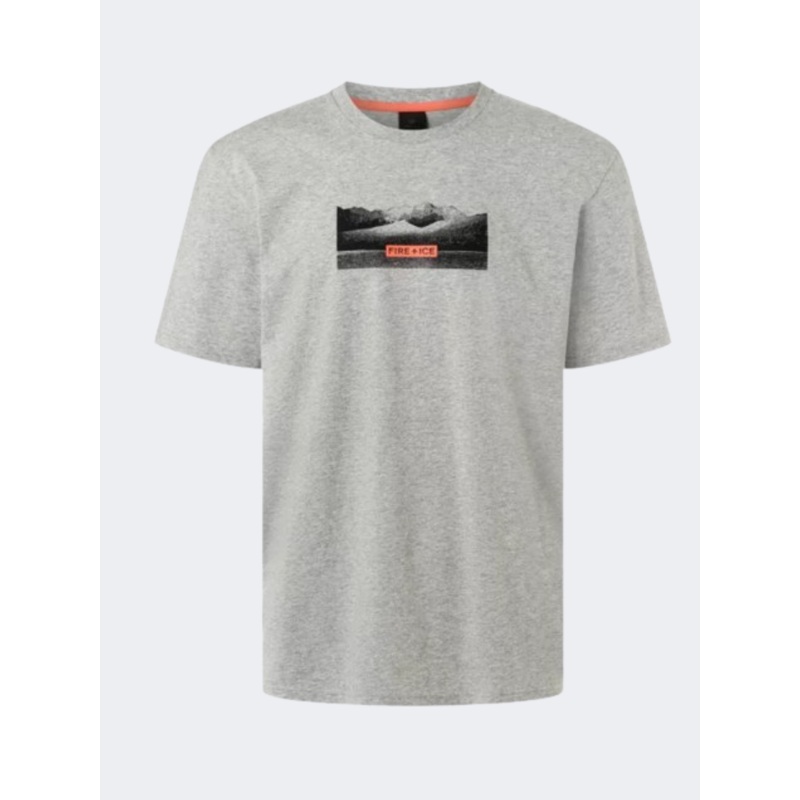 Fire and Ice Mick 3 Men Lifestyle Polo Short Sleeve Urban Grey Mel