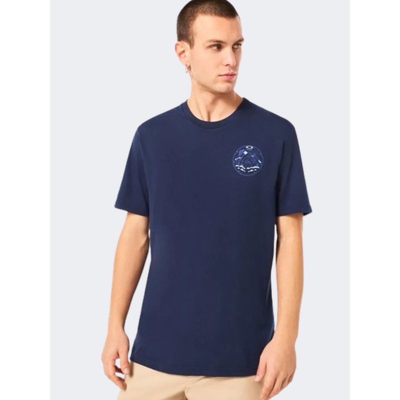 Oakley Rings Mountain Men Lifestyle T-Shirt Navy