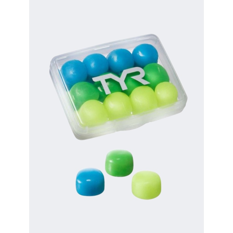 Tyr Kids Swim Ear Plug Blue/Green/Yellow