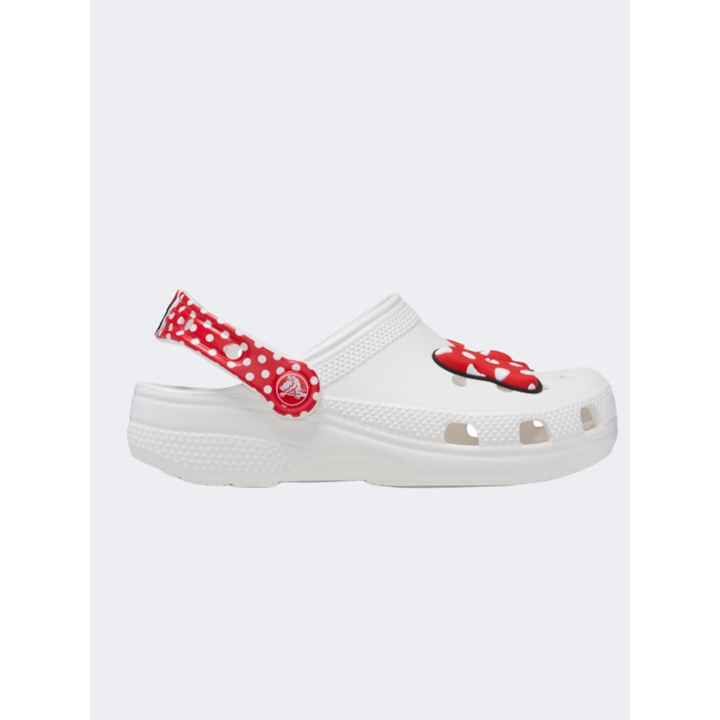 Crocs Disney Minnie Mouse Classic Clog Kids-Unisex Lifestyle Slippers White/Red