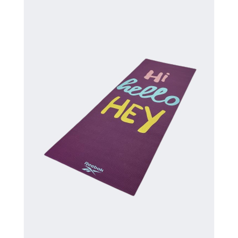 Reebok Accessories Fitness Rayg-11030Hh Dbl Sided 4Mm Yoga Purple Crosses-Hi Mats