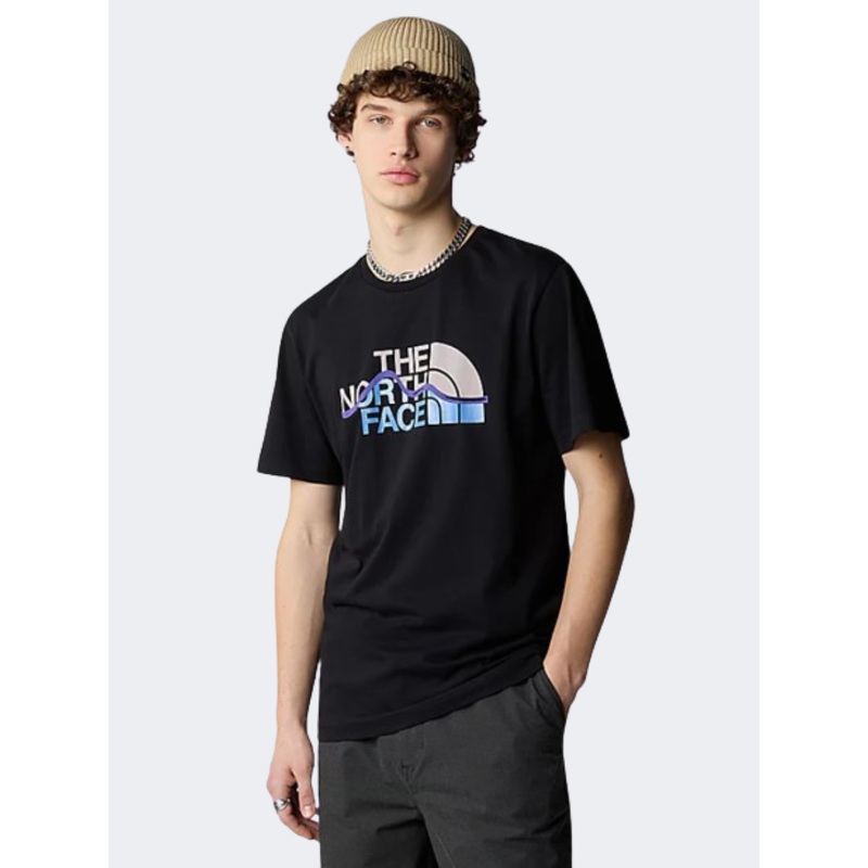 The North Face Mountain Line Men Lifestyle T-Shirt Black/Blue