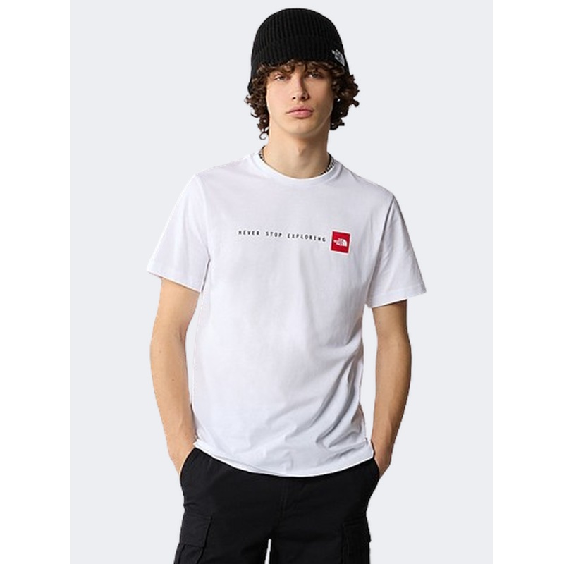 The North Face Never Stop Exploring Men Lifestyle T-Shirt White/Black/Red