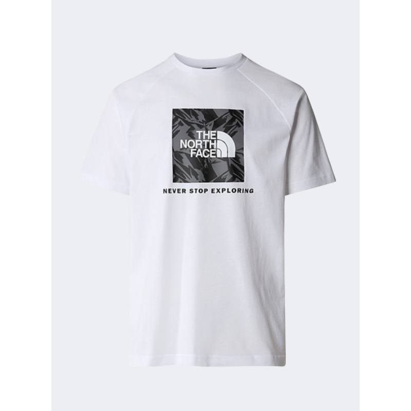 The North Face Raglan Redbox Men Lifestyle T-Shirt White/Smoked Pearl