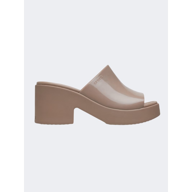 Crocs Brooklyn High Shine Heel Women Lifestyle Sandals Latte