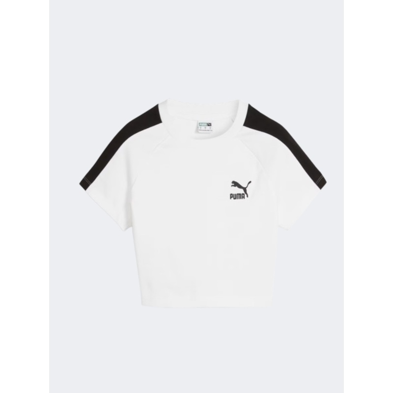 Puma Iconic T7 Baby Women Lifestyle T-Shirt White