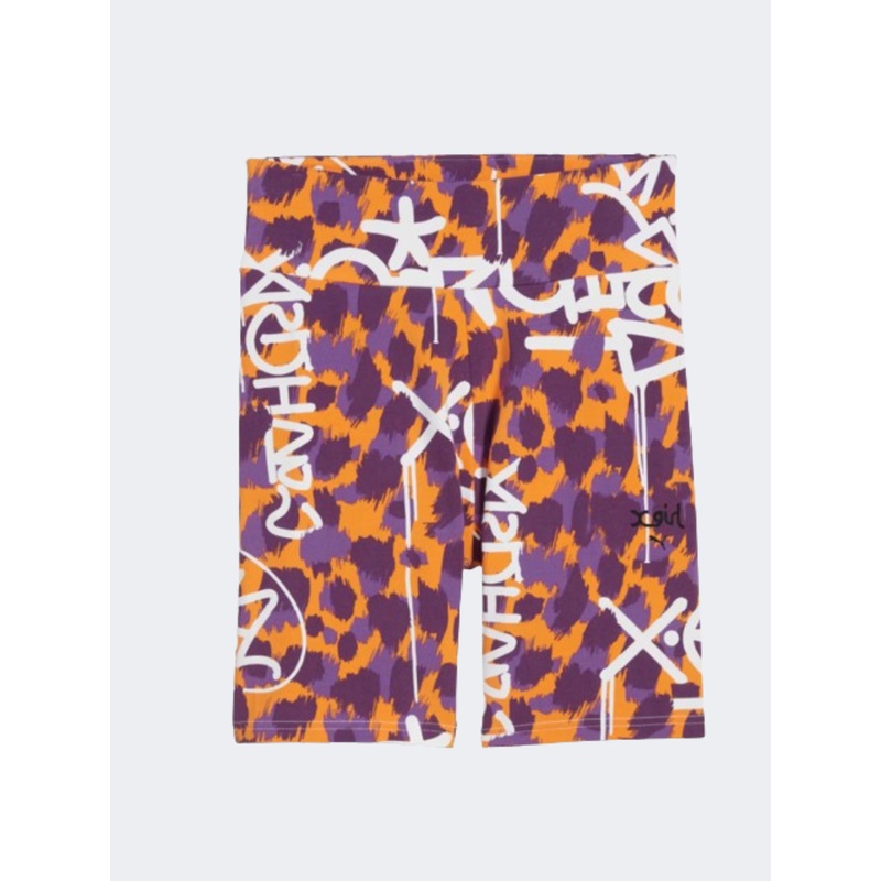 Puma X All Over Print 7 Inch Women Lifestyle Short Clementine