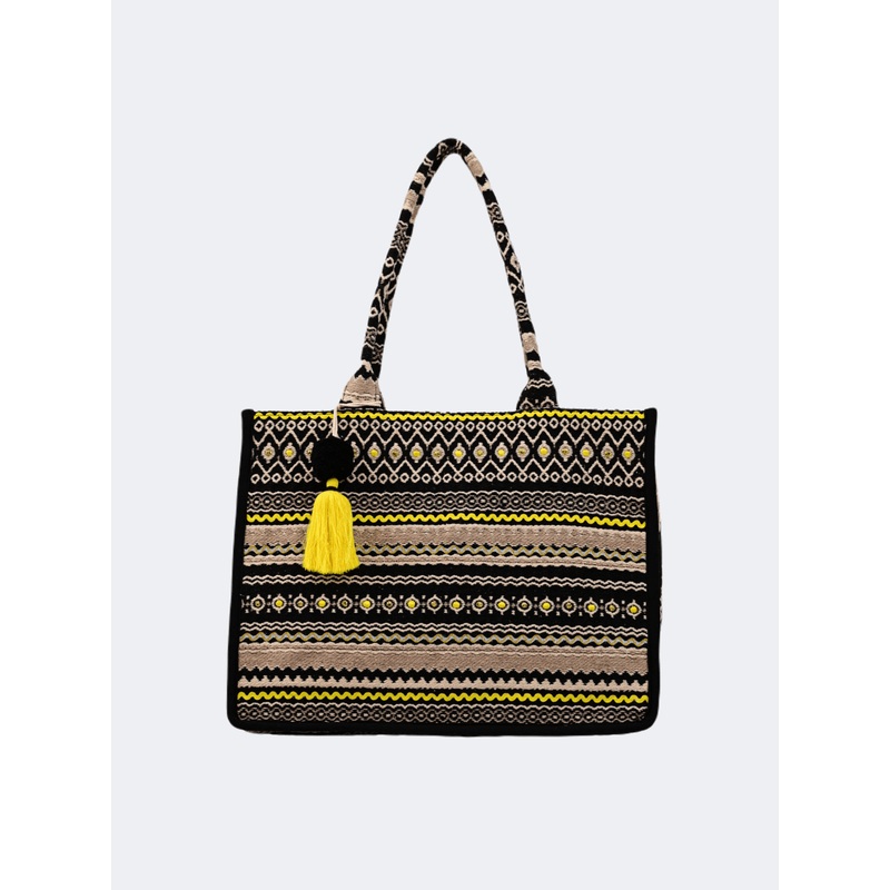 Amelie Boho Women Beach Bag Black
