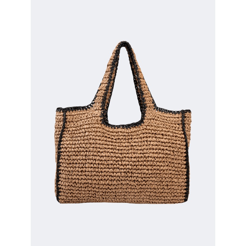 Amelie Straw Women Beach Bag Tan