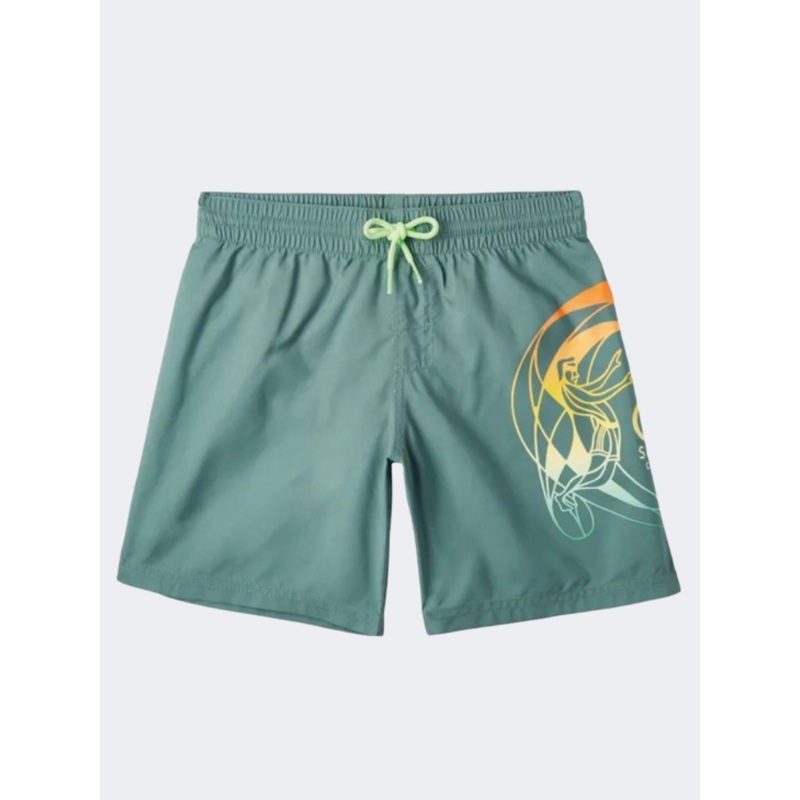 ONeill Circle Surfer 14 Inch Boys Beach Swim Short Blue/Yellow/Pink/Red