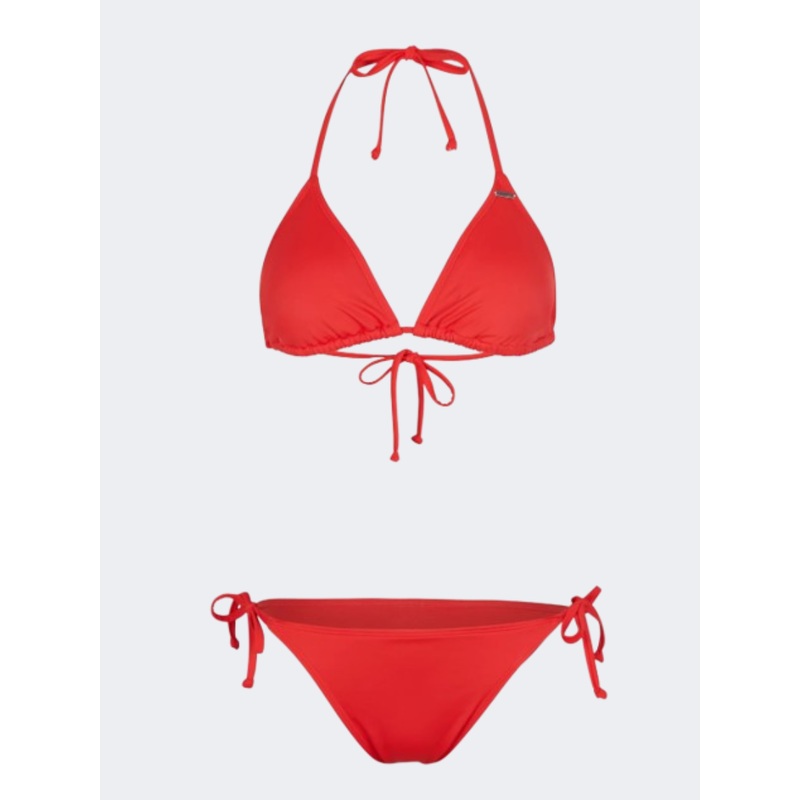ONeill Essentials Women Beach Bikini Set Red Coat