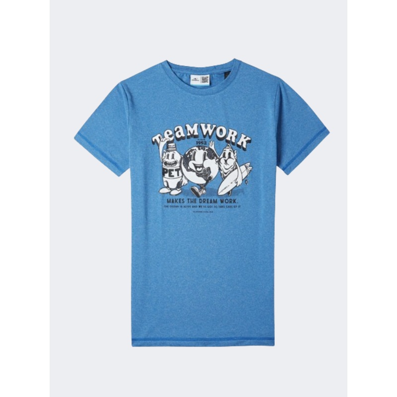 ONeill Hybrid Teamwork Boys Lifestyle T-Shirt Princess Blue